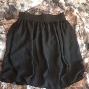 black skirt